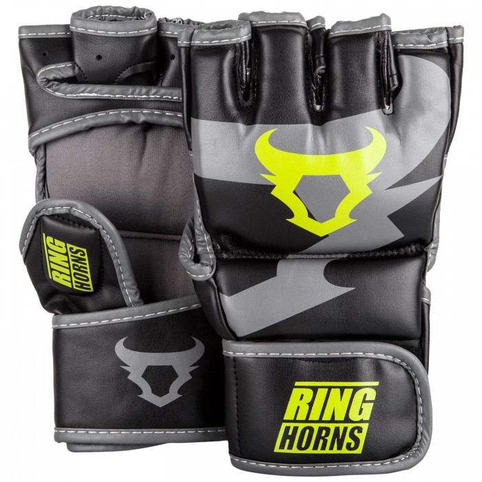 ММА Ръкавици - Ringhorns Charger MMA Gloves -Black/Neo Yellow​